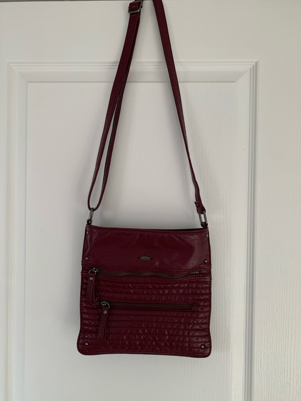 Cargo Crossbody Bag in Burgundy